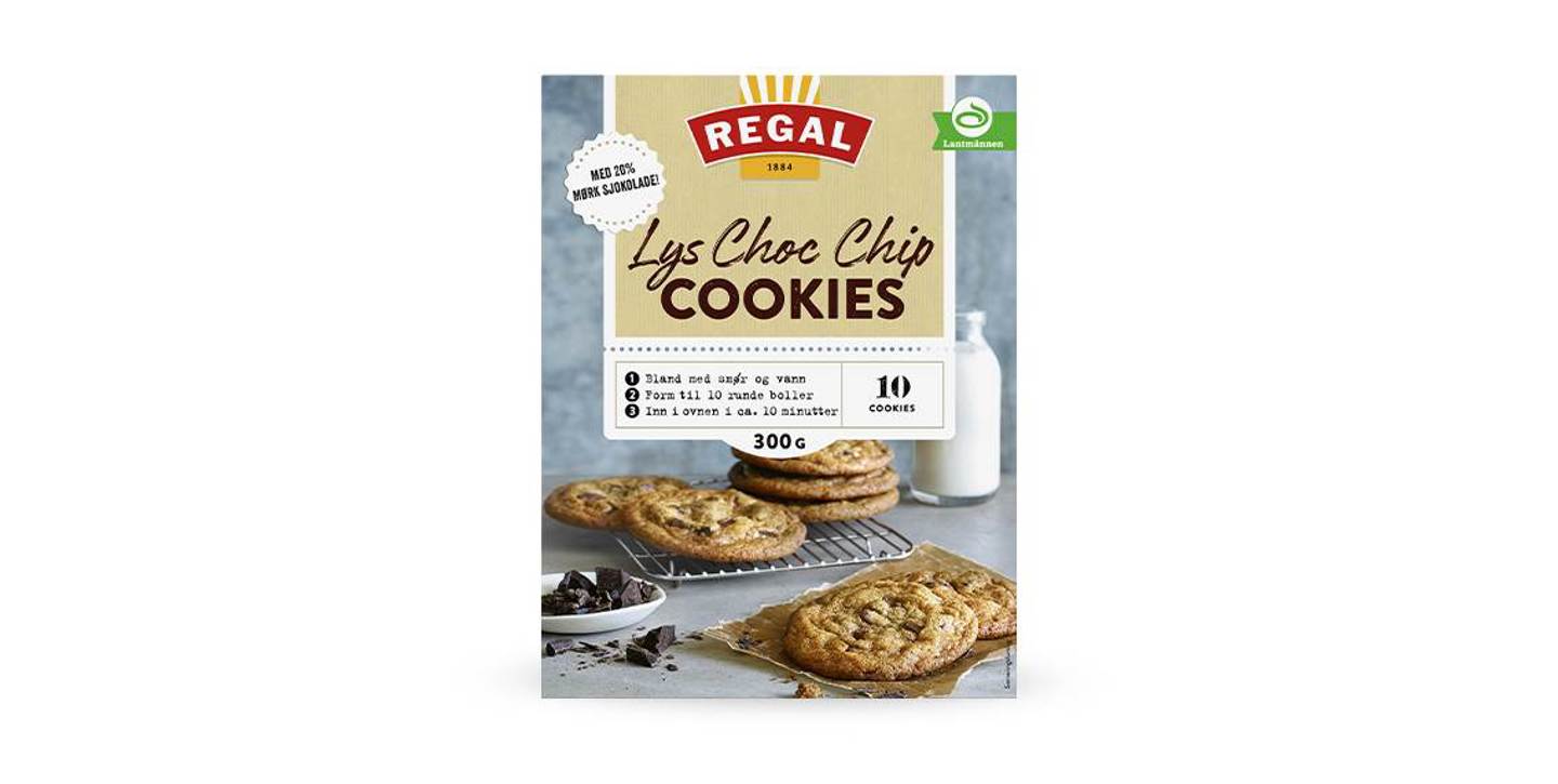 Lys Choc Chip Cookies Regal.no